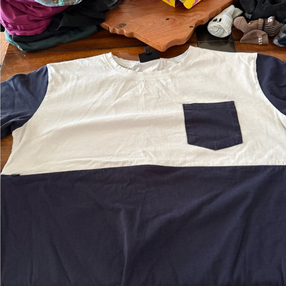 Nursing Queen Blue and White Short Sleeve Tee